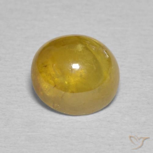 2.06ct Naturale Oro marroncino Sfene, Ovale, Trasparente