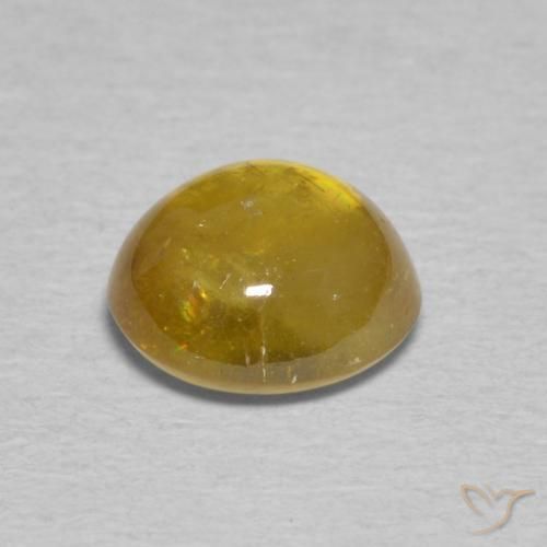 Sfene Oro marroncino naturale da 2.06 ct, Ovale, Trasparente