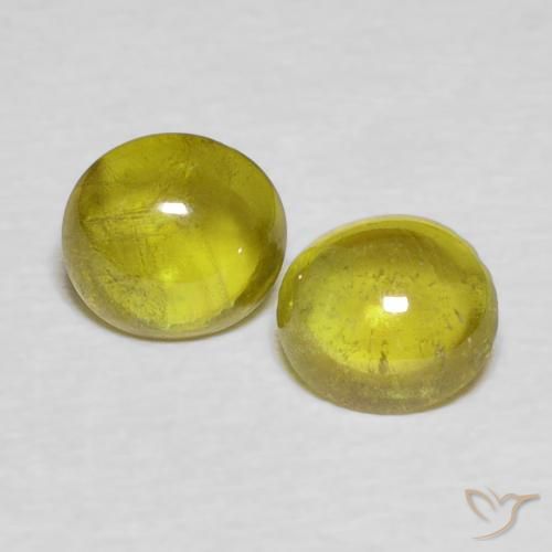 1.57ctw Naturale oro terroso Sfene, Ovale, Trasparente