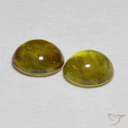 Gemme di Sfene Marrone dorato intenso Deep naturale da 2.26 ct, Ovale, Trasparente