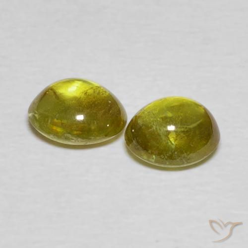 Gemme di Sfene Marrone dorato intenso Deep naturale da 1.76 ct, Ovale, Trasparente