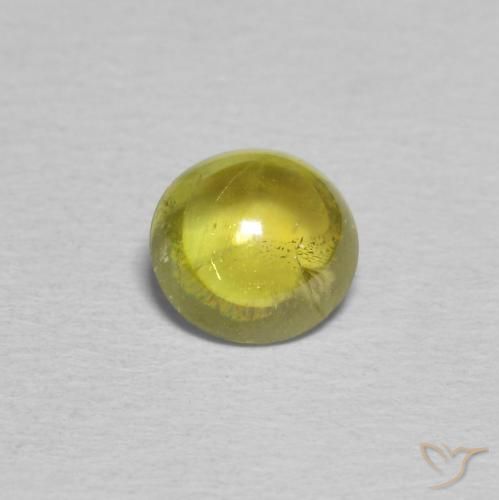 0.94ct Naturale Giallo medio Sfene, Ovale, Trasparente