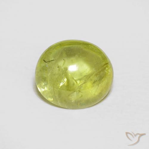 1.75ct Naturale Verde medio Sfene, Ovale, Trasparente