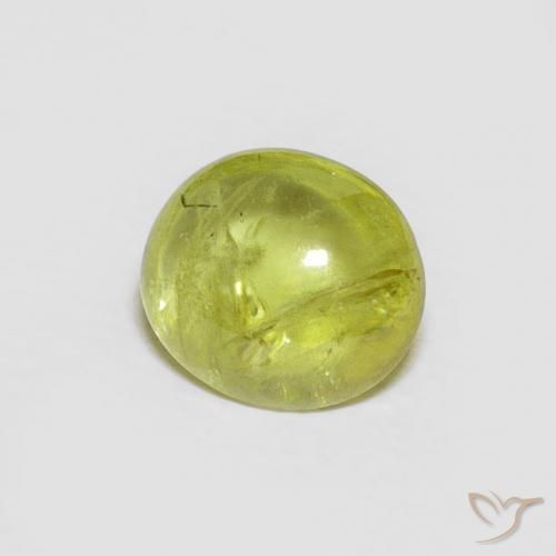 Sfene Verde medio naturale da 1.75 ct, Ovale, Trasparente