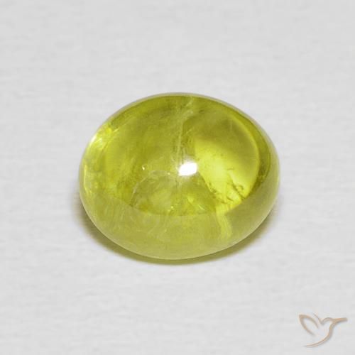 2.42ct Naturale Verde medio Sfene, Ovale, Trasparente