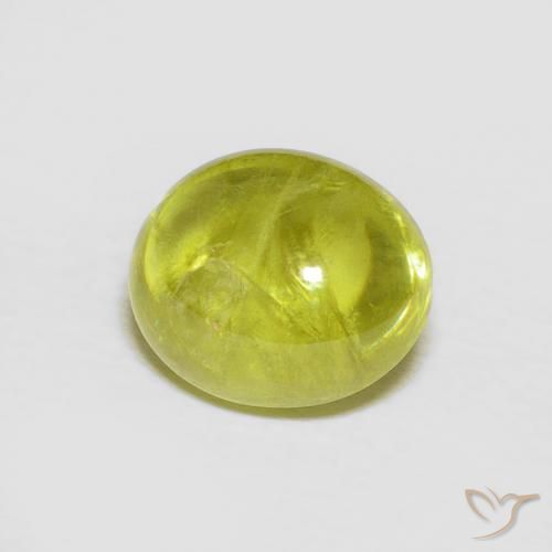 Sfene Verde medio naturale da 2.42 ct, Ovale, Trasparente