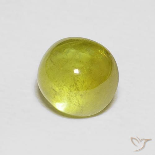 Sfene Giallo medio naturale da 2.10 ct, Ovale, Trasparente