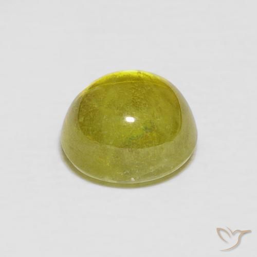 Sfene Giallo medio naturale da 2.10 ct, Ovale, Trasparente
