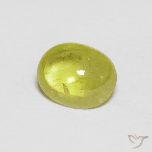 Sfene Giallo medio naturale da 1.19 ct, Ovale, Trasparente