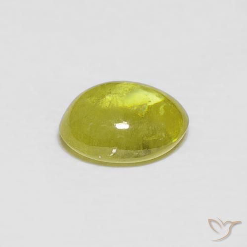 Sfene Giallo medio naturale da 1.19 ct, Ovale, Trasparente