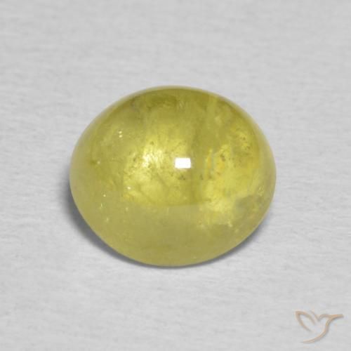 1.62ct Naturale Marrone Verde Dorato Sfene, Ovale, Trasparente