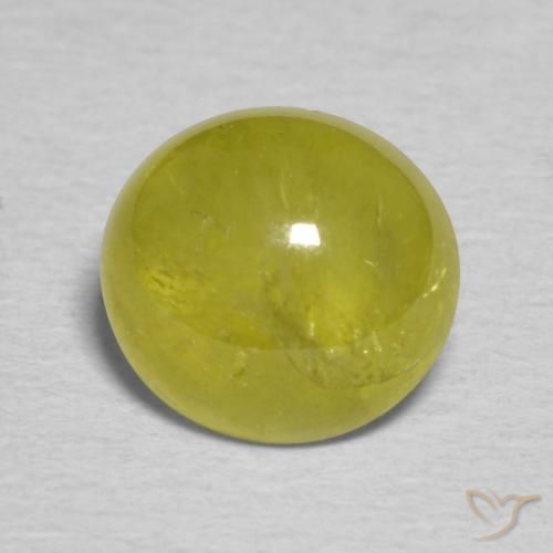 Sfene Caldo bosco verde naturale da 2.17 ct, Ovale, Traslucido