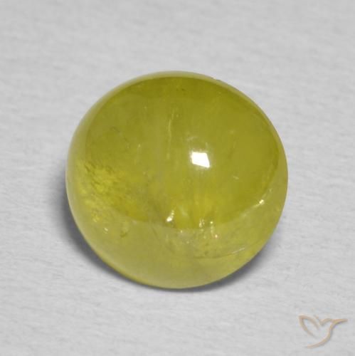 Sfene Caldo bosco verde naturale da 2.17 ct, Ovale, Traslucido