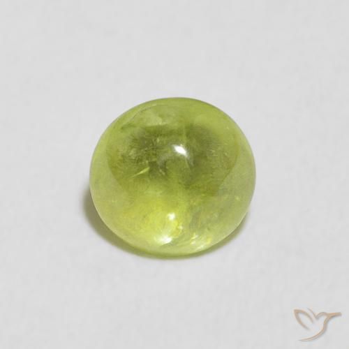 0.85ct Naturale Verde brillante Sfene, Ovale, Trasparente