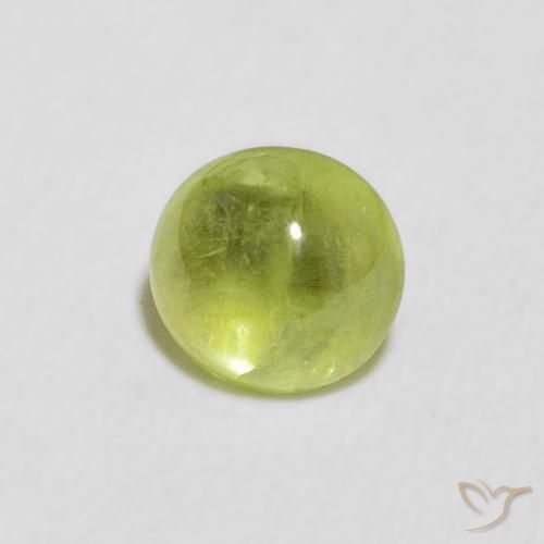 Sfene Verde brillante naturale da 0.85 ct, Ovale, Trasparente
