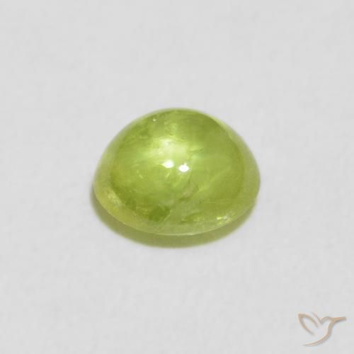 Sfene Verde brillante naturale da 0.85 ct, Ovale, Trasparente