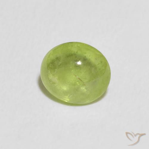 Sfene Verde medio naturale da 0.78 ct, Ovale, Trasparente