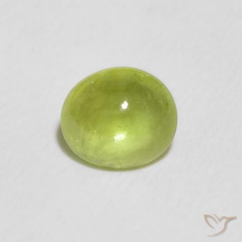 1.02ct Naturale Verde brillante Sfene, Ovale, Trasparente