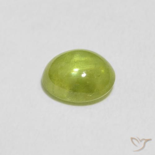 Sfene Verde brillante naturale da 1.02 ct, Ovale, Trasparente