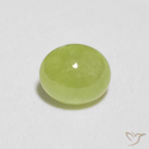 0.85ct Naturale Verde brillante Sfene, Ovale, Trasparente