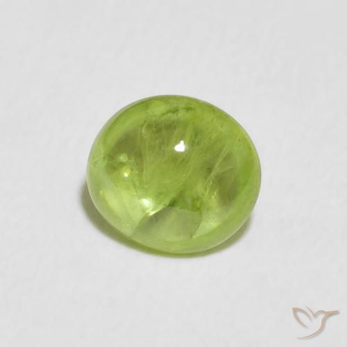 Sfene Verde medio naturale da 1.08 ct, Ovale, Trasparente