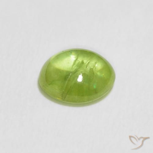 Sfene Verde medio naturale da 1.08 ct, Ovale, Trasparente