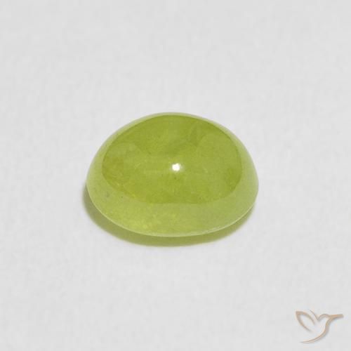 Sfene Verde medio naturale da 1.18 ct, Ovale, Trasparente