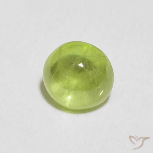 Sfene Verde medio naturale da 0.97 ct, Rotondo, Trasparente