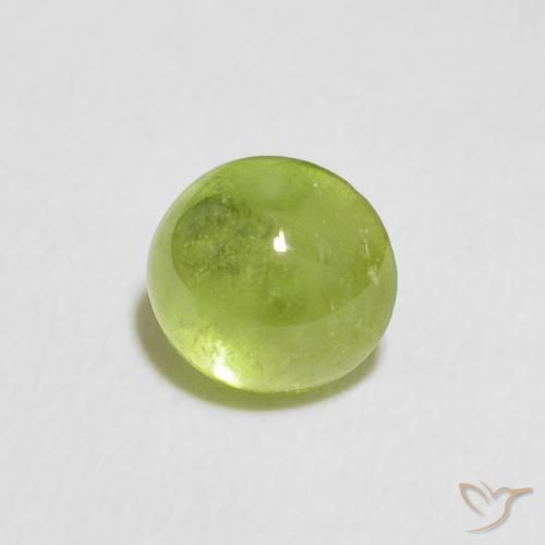 Sfene Verde acceso naturale da 0.52 ct, Ovale, Trasparente
