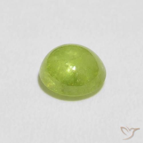 Sfene Verde acceso naturale da 0.52 ct, Ovale, Trasparente