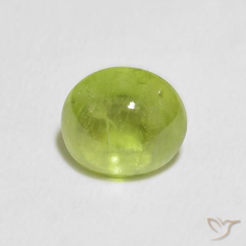 Sfene Verde medio naturale da 1.74 ct, Ovale, Trasparente