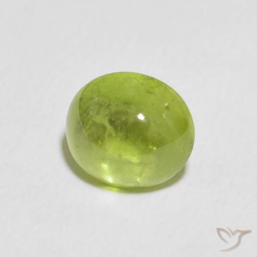 Sfene Verde medio naturale da 1.74 ct, Ovale, Trasparente