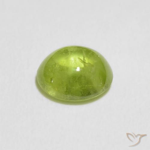 Sfene Verde medio naturale da 1.74 ct, Ovale, Trasparente