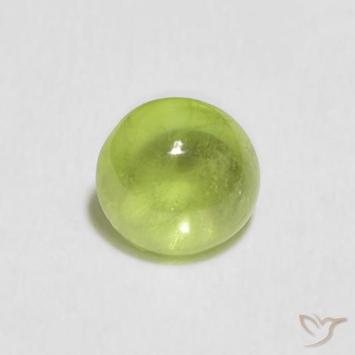 0.82ct Naturale Verde medio Sfene, Ovale, Trasparente