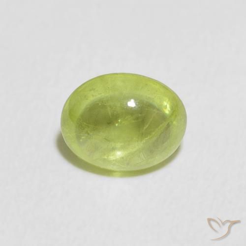 1.94ct Naturale Verde medio Sfene, Ovale, Trasparente