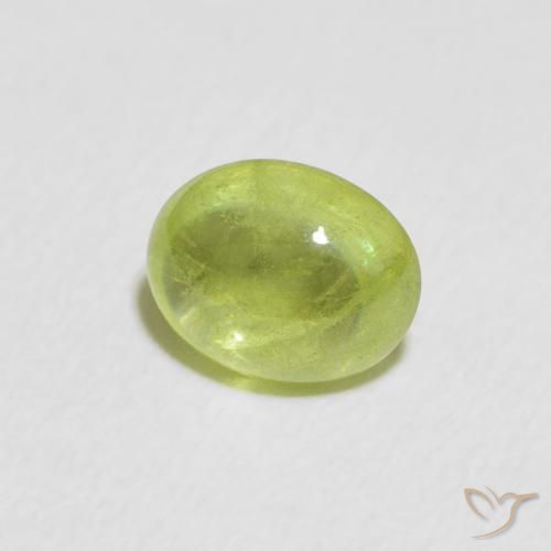 Sfene Verde medio naturale da 1.94 ct, Ovale, Trasparente