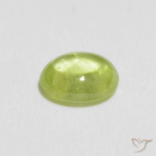 Sfene Verde medio naturale da 1.94 ct, Ovale, Trasparente
