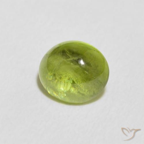 Sfene Verde brillante naturale da 1.23 ct, Ovale, Trasparente