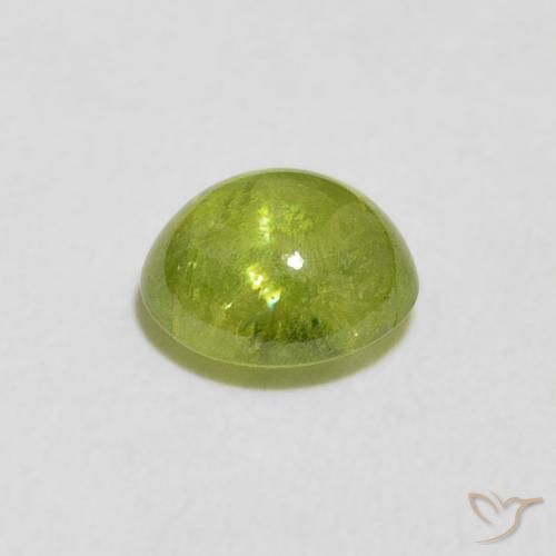 Sfene Verde brillante naturale da 1.23 ct, Ovale, Trasparente