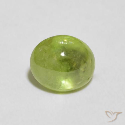 1.55ct Naturale Verde medio Sfene, Ovale, Trasparente