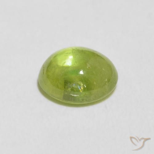 Sfene Verde medio naturale da 1.55 ct, Ovale, Trasparente