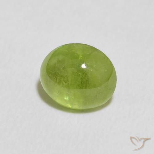 Sfene Verde medio naturale da 1.32 ct, Ovale, Trasparente