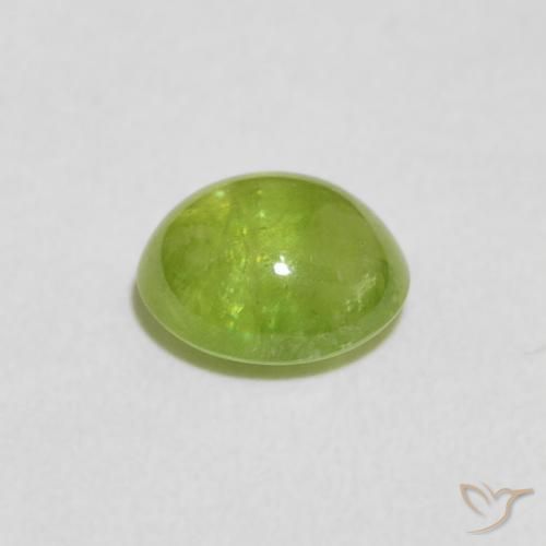 Sfene Verde medio naturale da 1.32 ct, Ovale, Trasparente