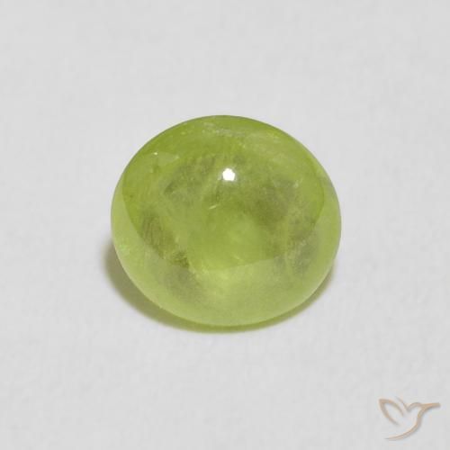 1.26ct Naturale Verde brillante Sfene, Ovale, Trasparente