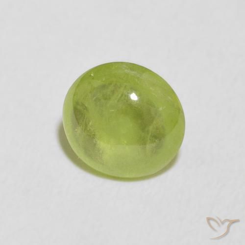 Sfene Verde brillante naturale da 1.26 ct, Ovale, Trasparente