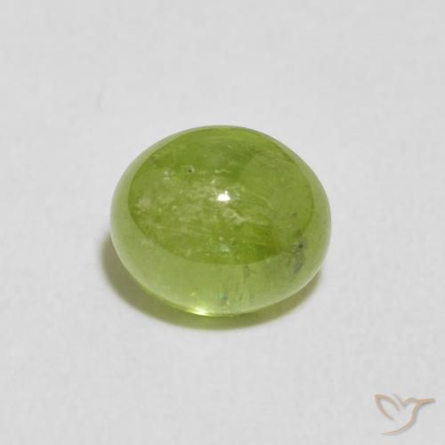 1.75ct Naturale Verde medio Sfene, Ovale, Trasparente