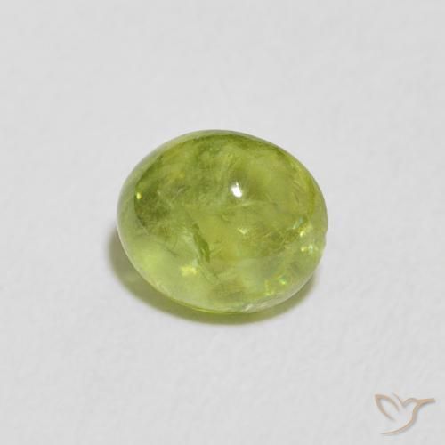Sfene Verde brillante naturale da 1.07 ct, Ovale, Trasparente