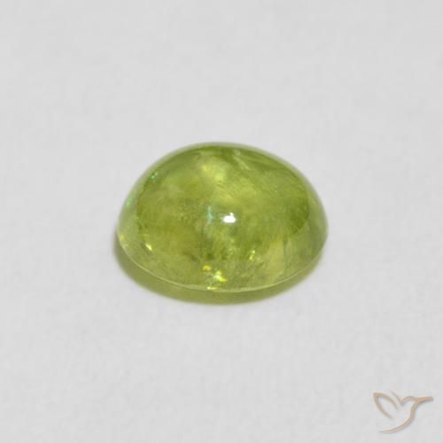 Sfene Verde brillante naturale da 1.07 ct, Ovale, Trasparente
