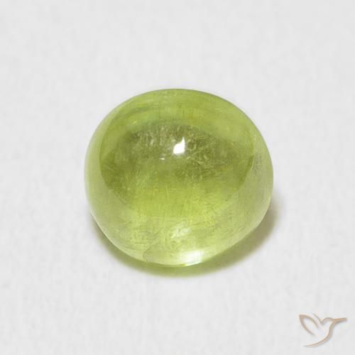 1.67ct Naturale Verde lime Sfene, Ovale, Trasparente