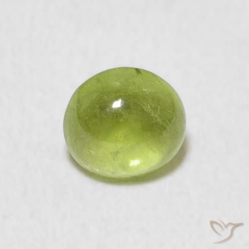 0.69ct Naturale Verde brillante Sfene, Ovale, Trasparente